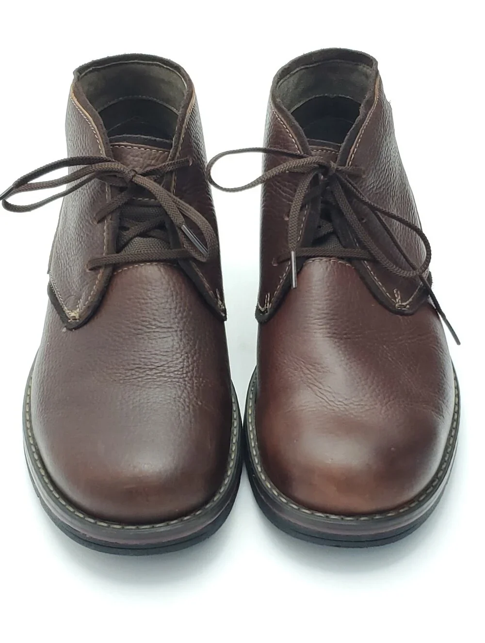NEW Clarks Morris Peak Waterproof Brown Leather Chukka Boots Mens Size 8.5 Wide